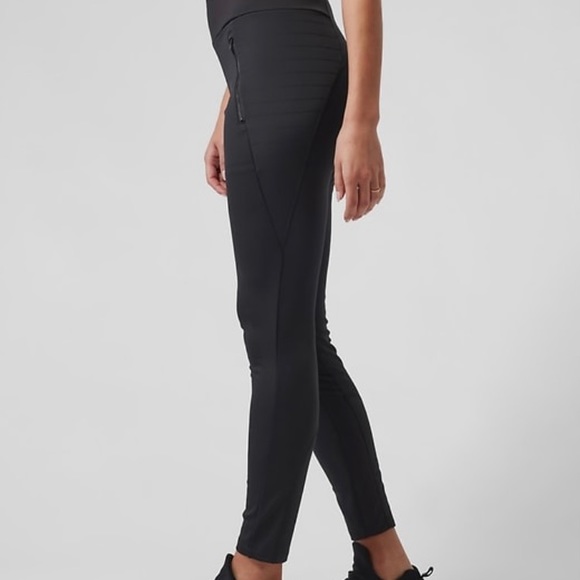 Athleta Black Peak Hybrid Fleece Tight, Size Small - Picture 6 of 8